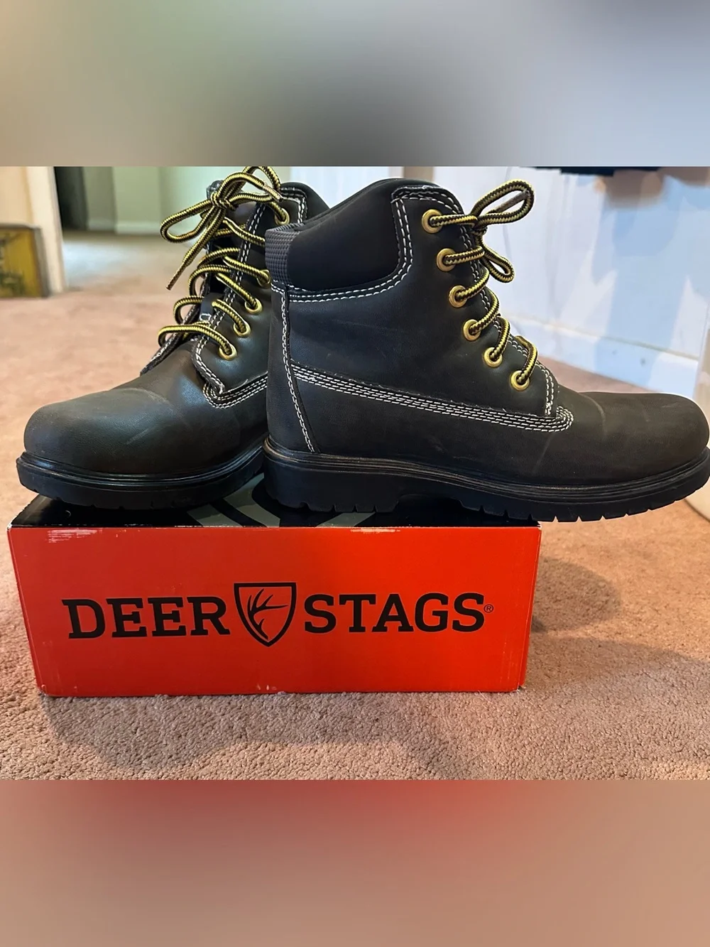 Deer Stag Mak2 Waterproof Faux Leather Kids’ Work Boot